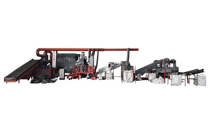 Heat sink crushing and sorting equipment