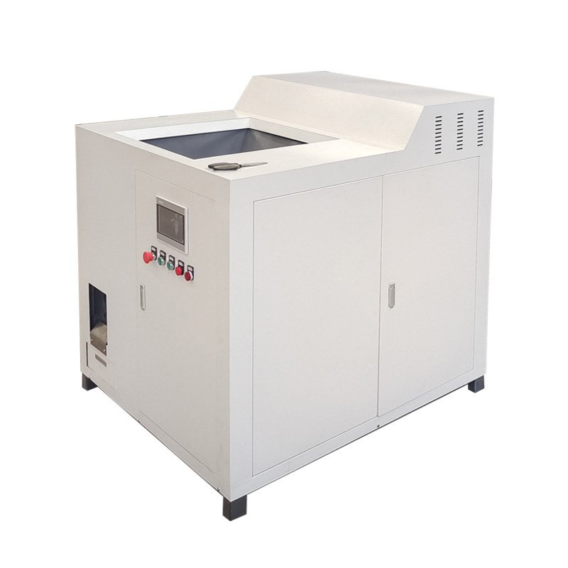Metal recycling press cake machine