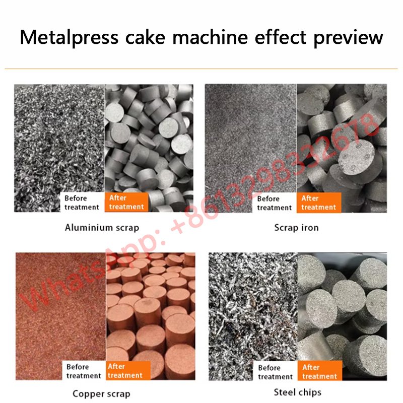 Metal recycling press cake machine9